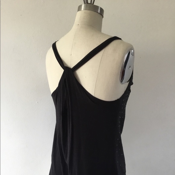 GUESS Embellished Cross Back Dressy Top Sz Small - Picture 5 of 8